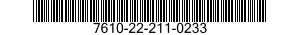 7610-22-211-0233  7610222110233 222110233