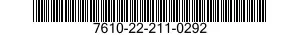 7610-22-211-0292  7610222110292 222110292