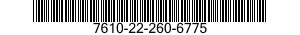 7610-22-260-6775  7610222606775 222606775