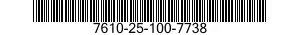 7610-25-100-7738  7610251007738 251007738