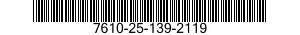 7610-25-139-2119 MANUAL,TECHNICAL 7610251392119 251392119