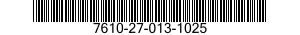 7610-27-013-1025 MANUAL,TECHNICAL 7610270131025 270131025
