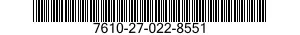 7610-27-022-8551 BOOK 7610270228551 270228551