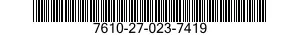7610-27-023-7419 BOOK 7610270237419 270237419