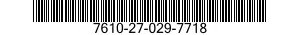 7610-27-029-7718 PARTS LIST 7610270297718 270297718