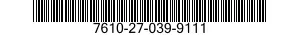 7610-27-039-9111 BOOK 7610270399111 270399111