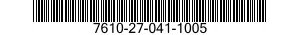 7610-27-041-1005 BOOK 7610270411005 270411005