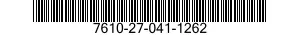 7610-27-041-1262 BOOK 7610270411262 270411262