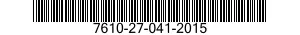 7610-27-041-2015 BOOK 7610270412015 270412015