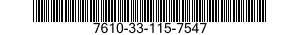 7610-33-115-7547  7610331157547 331157547
