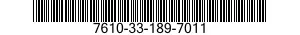 7610-33-189-7011  7610331897011 331897011
