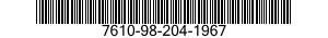 7610-98-204-1967 BOOK 7610982041967 982041967