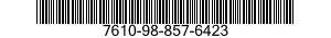 7610-98-857-6423  7610988576423 988576423