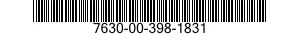 7630-00-398-1831  7630003981831 003981831