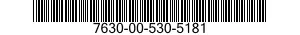 7630-00-530-5181  7630005305181 005305181