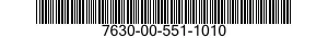 7630-00-551-1010  7630005511010 005511010