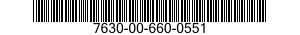 7630-00-660-0551  7630006600551 006600551