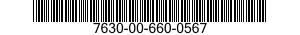 7630-00-660-0567  7630006600567 006600567