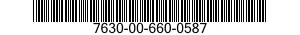 7630-00-660-0587  7630006600587 006600587