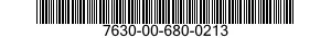 7630-00-680-0213  7630006800213 006800213
