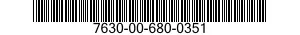 7630-00-680-0351  7630006800351 006800351