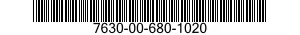 7630-00-680-1020  7630006801020 006801020