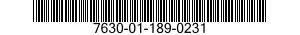 7630-01-189-0231  7630011890231 011890231