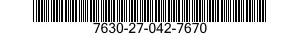 7630-27-042-7670 PERIODICAL 7630270427670 270427670