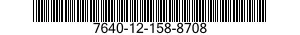 7640-12-158-8708 CHART 7640121588708 121588708
