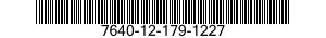 7640-12-179-1227 CHART 7640121791227 121791227