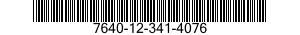7640-12-341-4076  7640123414076 123414076