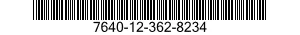 7640-12-362-8234 CHART 7640123628234 123628234