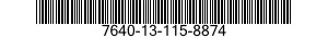 7640-13-115-8874  7640131158874 131158874