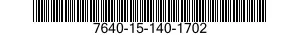 7640-15-140-1702 CARTA TOPOGRAFICA P 7640151401702 151401702