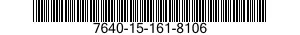 7640-15-161-8106 CARTINA TOPOGRAFICA 7640151618106 151618106