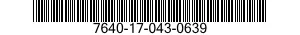 7640-17-043-0639 CHART 7640170430639 170430639