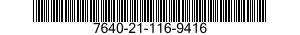 7640-21-116-9416 MAP 7640211169416 211169416
