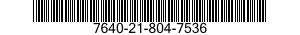 7640-21-804-7536  7640218047536 218047536