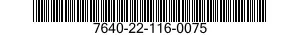 7640-22-116-0075  7640221160075 221160075