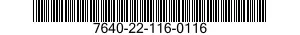 7640-22-116-0116  7640221160116 221160116