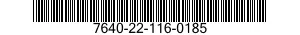 7640-22-116-0185  7640221160185 221160185