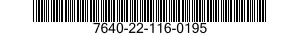 7640-22-116-0195  7640221160195 221160195
