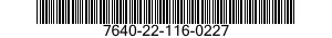 7640-22-116-0227  7640221160227 221160227