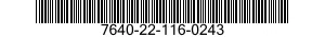 7640-22-116-0243  7640221160243 221160243