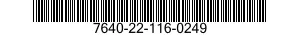 7640-22-116-0249  7640221160249 221160249
