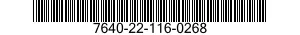 7640-22-116-0268  7640221160268 221160268