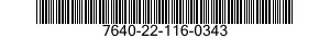 7640-22-116-0343  7640221160343 221160343