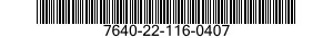 7640-22-116-0407  7640221160407 221160407