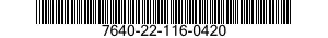 7640-22-116-0420  7640221160420 221160420