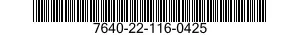 7640-22-116-0425  7640221160425 221160425
